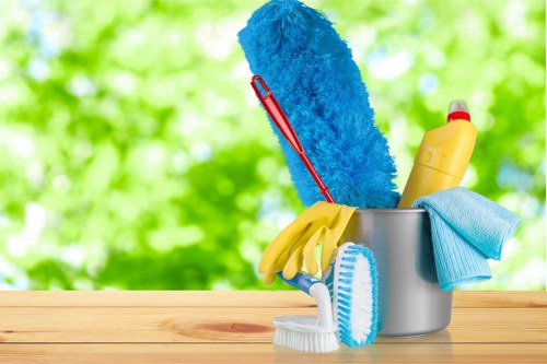 Finishing clean after builders in a Brompton commercial property