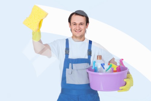 Professional cleaning of communal lift and lobby area