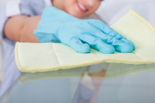 Professional cleaning of a retail premises in Brompton