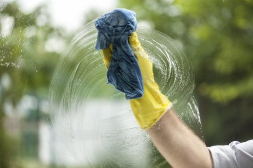 Detailed bathroom cleaning as part of move in cleaning in Brompton