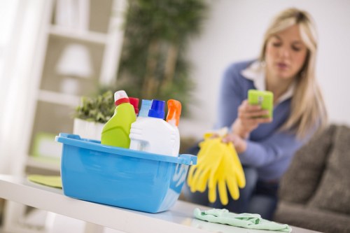 Post-construction cleaning for a Brompton home with new fittings